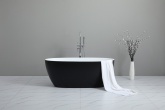 Отдельностоящая ванна F6123 White/Black