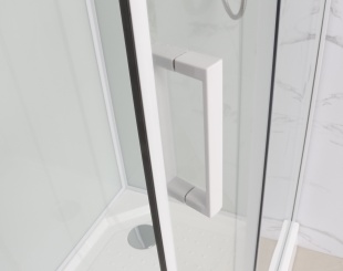 Душевая кабина Frank F420 White прозрачное стекло