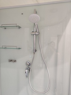 Душевая кабина Frank F400 White прозрачное стекло