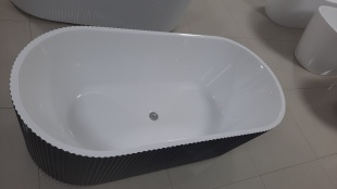 Отдельностоящая ванна F6103 White/Black
