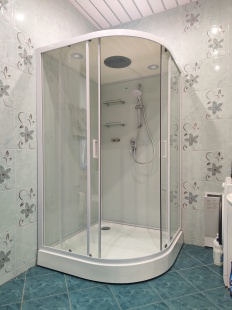 Душевая кабина Frank F409 White прозрачное стекло