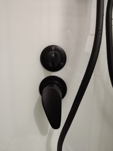 Душевая кабина Frank F418L Black левосторонняя