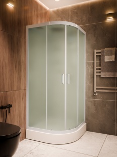 Душевая кабина Frank F408 White прозрачное стекло