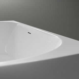 Пристенная ванна F6163 White