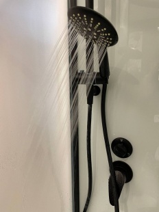 Душевая кабина Frank F408 Black прозрачное стекло
