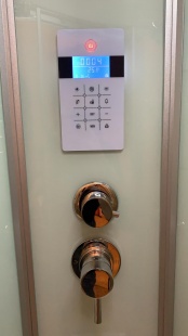 Душевая кабина Frank F605 ПАР угловая