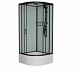 Душевая кабина Frank F409/2 Black высокий поддон