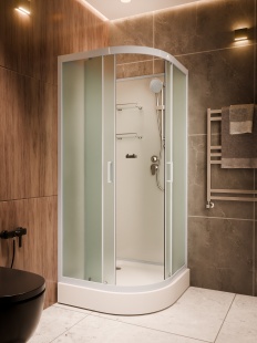 Душевая кабина Frank F420 White прозрачное стекло