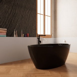 Отдельностоящая ванна Frank F6123 Black/Black